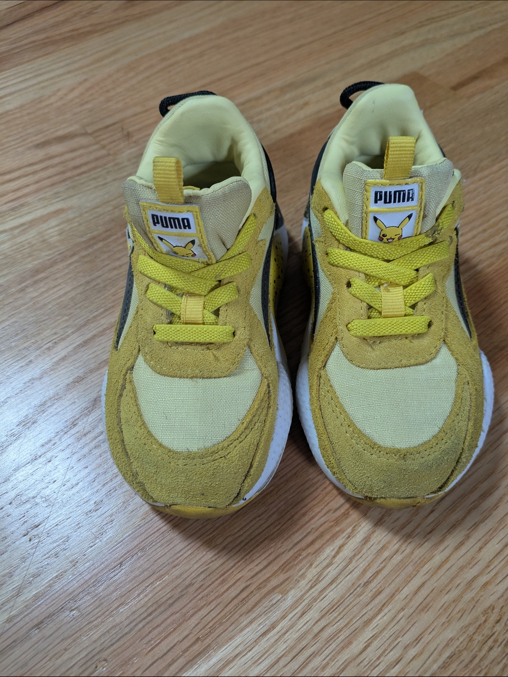PUMA Kids' Yellow Pikachu Sneakers